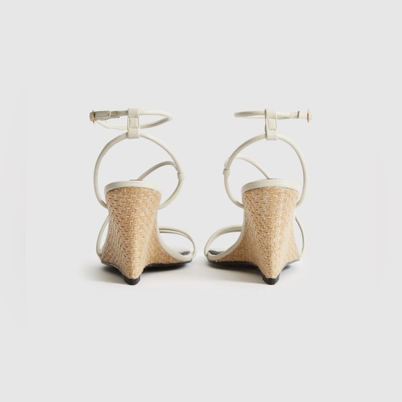 ▪️NIB REISS LEATHER STRAPPY WEDGED SANDALS - Picture 5 of 9
